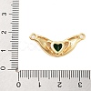 Rack Plating Brass Micro Pave Cubic Zirconia Pendants KK-B097-05G-4