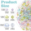 350Pcs 7 Colors Transparent Baking Paint Glass Beads DGLA-YW0001-45-3