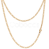 4Pcs 304 Stainless Steel Figaro Chain Necklace Making STAS-BBC0006-68-1