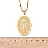 304 Stainless Steel Pendant Necklaces NJEW-B153-02C-G-3