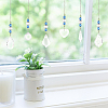 AHADERMAKER 6Pcs 6 Style Transparent Glass Pendant Decorations HJEW-GA0001-43-5