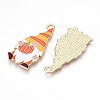 Alloy Enamel Pendants ENAM-T022-01A-2