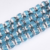 Electroplate Glass Beads Strands EGLA-T019-02D-1