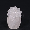 Flower Pot Natural Quartz Crystal Healing Figurines PW-WG35281-01-1
