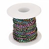 Ion Plating(IP) 304 Stainless Steel Figaro Chains CHS-H007-30MC-4