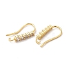 Brass Micro Pave Clear Cubic Zirconia Earring Hooks X-ZIRC-Q201-09G-2