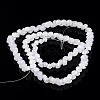 Diamond Shape Imitation Jade Glass Bead Strands EGLA-J059-J01-2