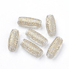 Plating Transparent Acrylic Beads X-PACR-Q115-49-1
