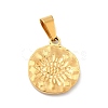 PVD Vacuum Plating 304 Stainless Steel Pendants STAS-F277-30G-2