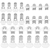 60Pcs 3 Style Iron Large Flat Blank Clips IFIN-PH0001-77-1