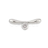 Brass Micro Pave Clear Cubic Zirconia Toggle Clasps Parts KK-U051-05P-1
