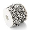 Tarnish Resistant 304 Stainless Steel Textured Cable Chains CHS-O010-04P-4