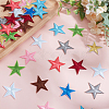 40Pcs 10 Colors Computerized Embroidery Cloth Self Adhesive Patches PATC-HY0001-68-4