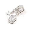 Brass Micro Pave Cubic Zirconia Pendants KK-Z151-17P-3