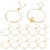 12Pcs Brass Beaded Slider Bracelets MAK-GA0001-02-1