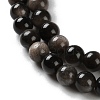 Natural Silver Obsidian Beads Strands G-S150-20A-6mm-4