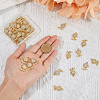 50Pcs UV Plating Alloy Rhinestone Pendants FIND-FH0008-93-3