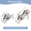28Pcs 2 Style 304 Stainless Steel Wire Single Bolt & Double 2-post Cable Clamp FIND-GA0003-12-2