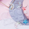 Astronomy Theme Moon Silicone Pendant Molds DIY-E065-07B-1