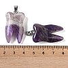 Natural Amethyst Pendants G-G115-01I-3