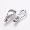 Tarnish Resistant 304 Stainless Steel Magnetic Clasps with Glue-in Ends STAS-L189-10P-4