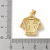 Brass Micro Pave Cubic Zirconia Pendants KK-P294-14G-3