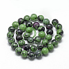 Natural Ruby in Zoisite Beads Strands X-G-R446-6mm-25-2