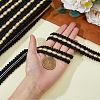 Centipede Braided Polyester Lace Trim OCOR-WH0092-02B-4