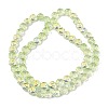 Electroplate Baking Paint Transparent Glass Beads Strands GL-CBA2ED2-05H-3