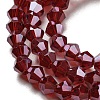 Transparent Electroplate Glass Beads Strands EGLA-A039-T4mm-A27-3