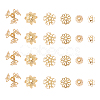 540Pcs 6 Style Iron Bead Caps IFIN-CJ0001-59-4