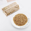 Plated Glass Bugle Beads SEED-S046-01B-22B-6