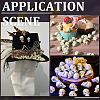 200Pcs Mini Resin Skull Display Decorations FIND-SP0005-58A-6