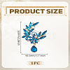 1Pc Alloy Rhinestone Brooches JEWB-LP0002-08G-2