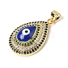 Brass Micro Pave Cubic Zirconia Pendants KK-H267-002G-01-2