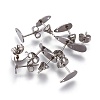 Non-Tarnish 304 Stainless Steel Stud Earring Findings STAS-O119-11A-P-1