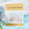 24Pcs 2 Style Brass Huggie Hoop Earring Findings FIND-BBC0002-63-6