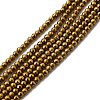 Electroplated Synthetic Non-magnetic Hematite Beads Strands G-H001-51B-1
