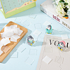 50Pcs Transparent Acrylic Action Figure Display Bases TACR-FG0001-20-5