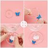 DIY Butterfly Wine Glass Charms Making Kit DIY-UN0004-69-5
