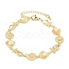 Brass Link Chain Bracelets for Women BJEW-A090-07A-G-4