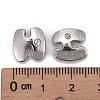 Letter Slider Beads for Watch Band Bracelet Making ALRI-O012-H-NR-3