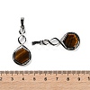 Natural Tiger Eye Pendants G-F777-05P-11-3