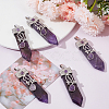 Beebeecraft 5Pcs Natural Amethyst Big Pendants G-BBC001-24-4