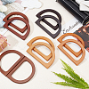 10Pcs 5 Colors Wood Bag Handles FIND-PH0010-72-4