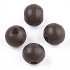 Painted Natural Wood Beads WOOD-S049-05A-1