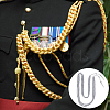 Polyester Fiber Army Shoulder Aiguillette Gold Wire Cord AJEW-WH0475-97B-5