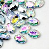 Imitation Taiwan Acrylic Rhinestone Cabochons GACR-A007-10x14mm-17-1
