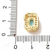 Brass Micro Pave Cubic Zirconia Multi-Strand Links CU-CBA54A3-01G-4