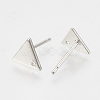 Brass Stud Earring Findings KK-N186-63P-2